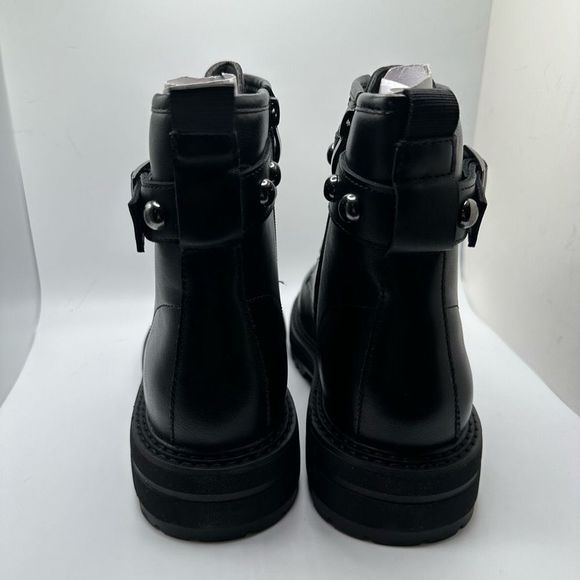 Dunes Women's Stud lace up boot +Memory Foam 8.5 BLACK - Picture 4 of 7